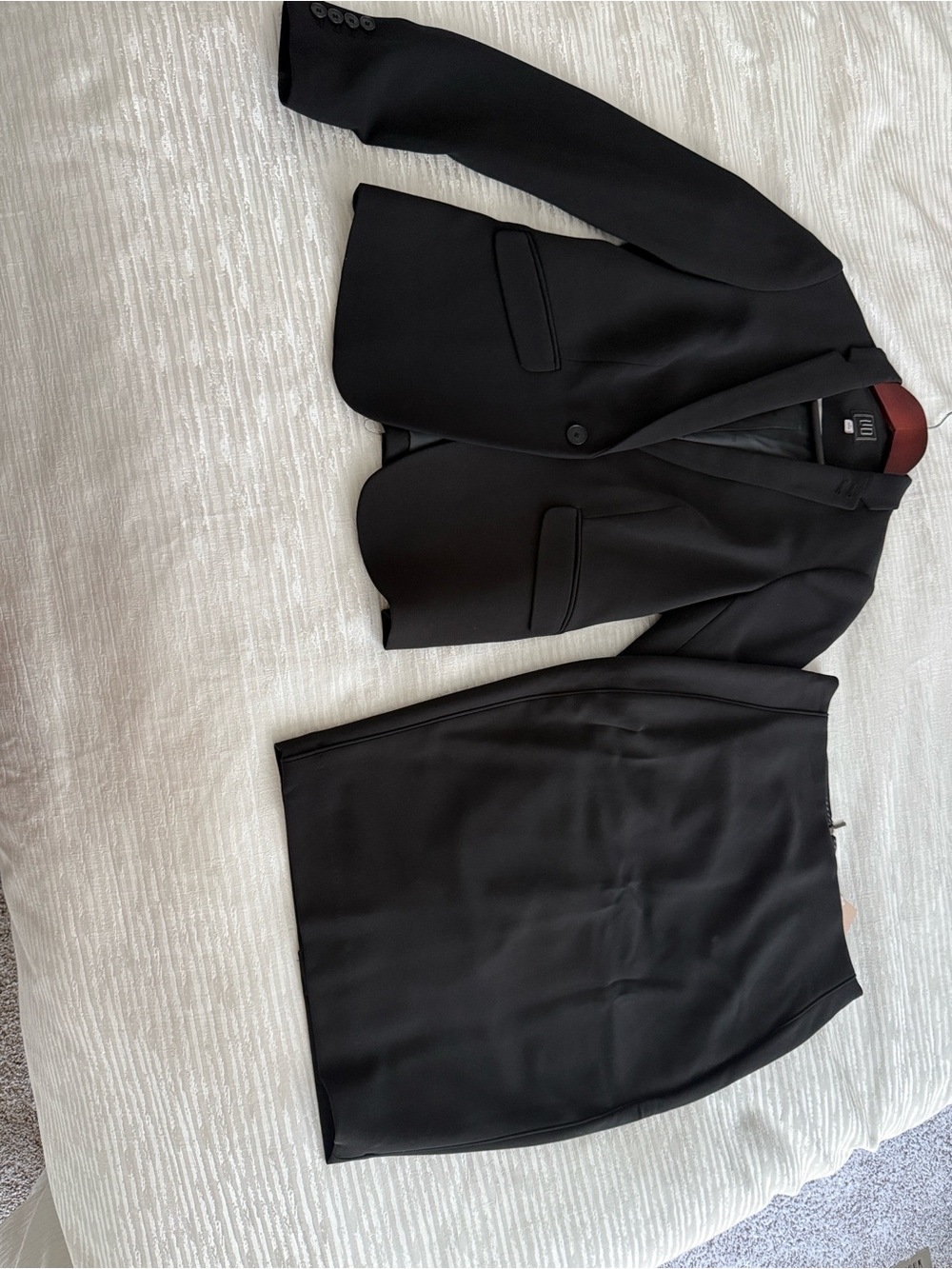 Women’s Black Suit Blazer and Skirt Set